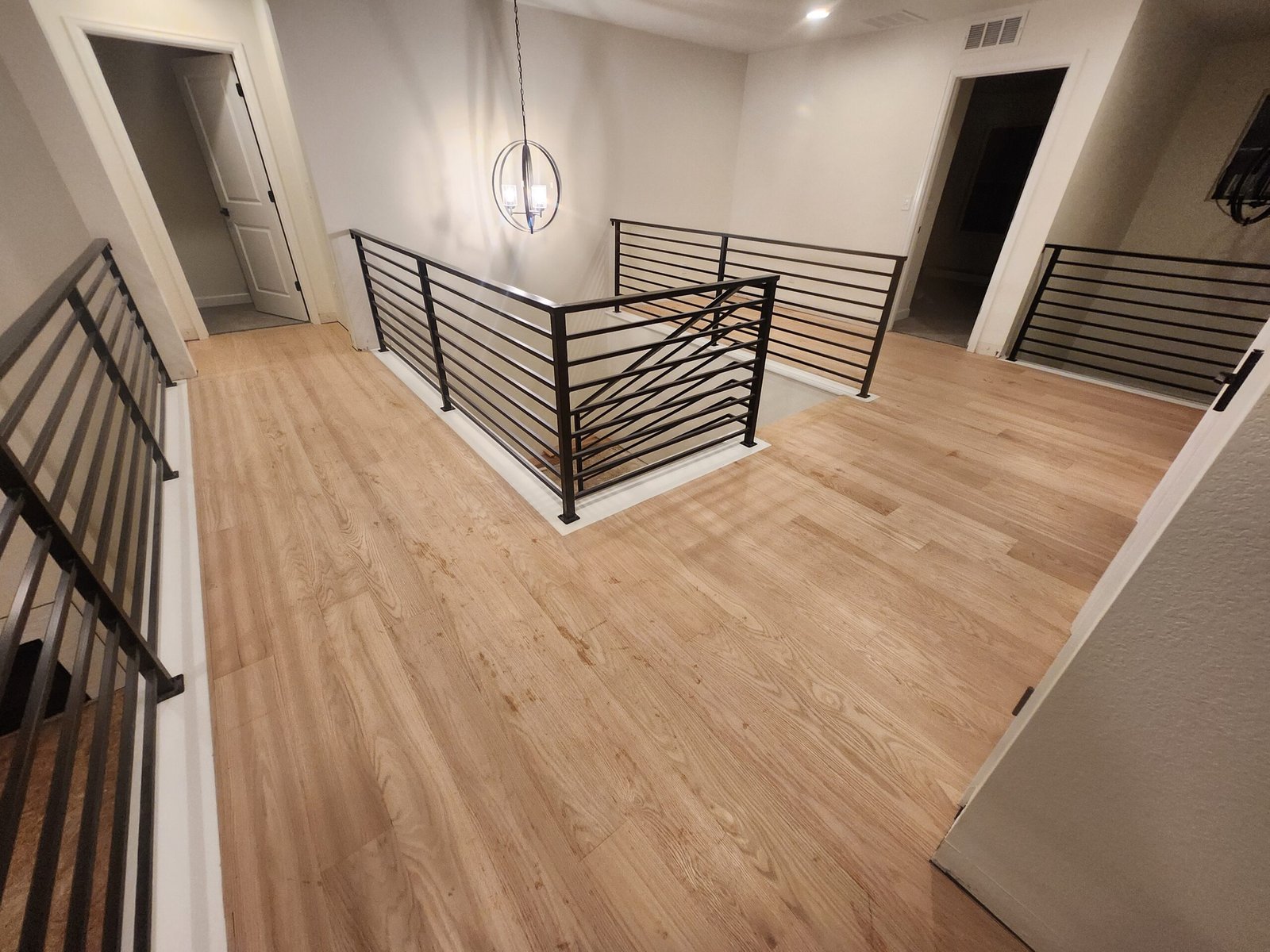 White oak natural color in modern home - cool tones and subtle grain