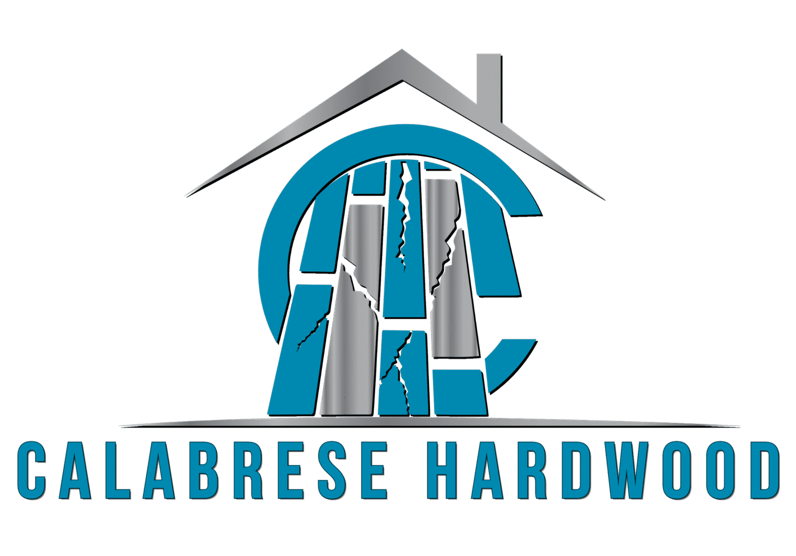 A logo with a house and text