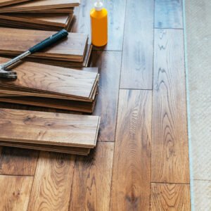 Wood floor installation