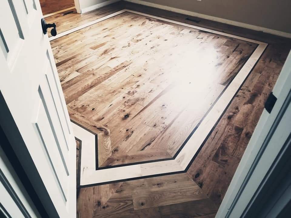 American walnut hardwood flooring sample