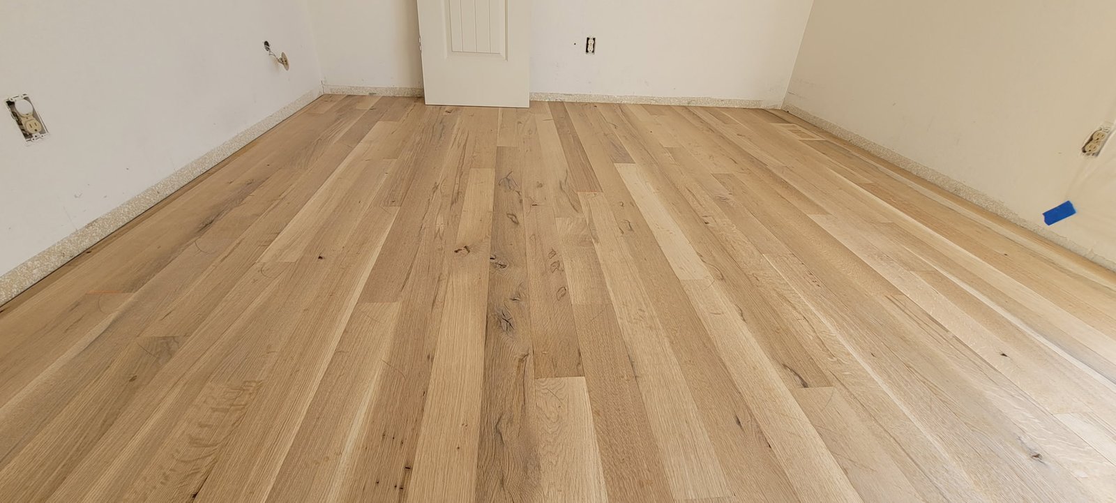 White oak natural color in modern home - cool tones and subtle grain