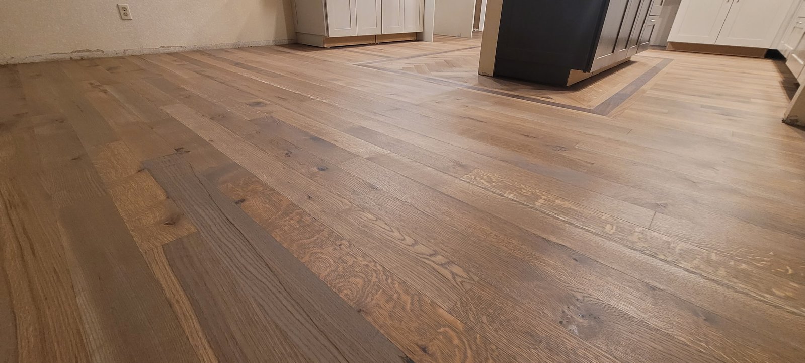 White oak hardwood floor install 2 white oak installed hardwood floor in longmont 1
