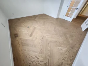 Wood floor installation