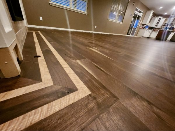 Wood floor installation